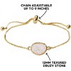 Humble Chic NY Simulated Druzy Chain Bracelet for Women - Boho Stackable Adjustable Bolo Slider Bracelet - 4 of 4