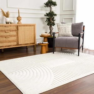 Hauteloom Deron White Washable Area Rug - 1 of 4