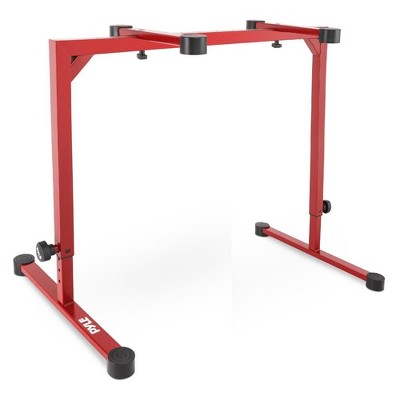 Pyle Adjustable Keyboard Stand with 2nd Tier for Dual Keyboard Setup - PKST58