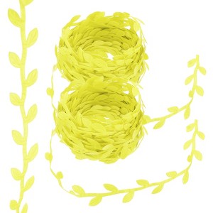 Unique Bargains Polyester Natural Design Realistic Durable Leaf Ribbon 2 Pcs - 1 of 4