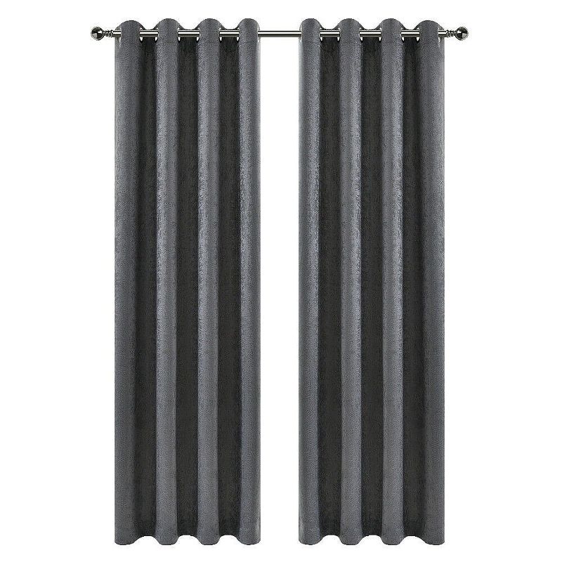 Kate Aurora Hotel Chic 2 Pack Light Filtering Grommet Top Window Curtains, 2 of 6