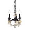 Elegant Lighting Lillie 3 light Dark Bronze Pendant Clear Royal Cut Crystal - 3 of 4