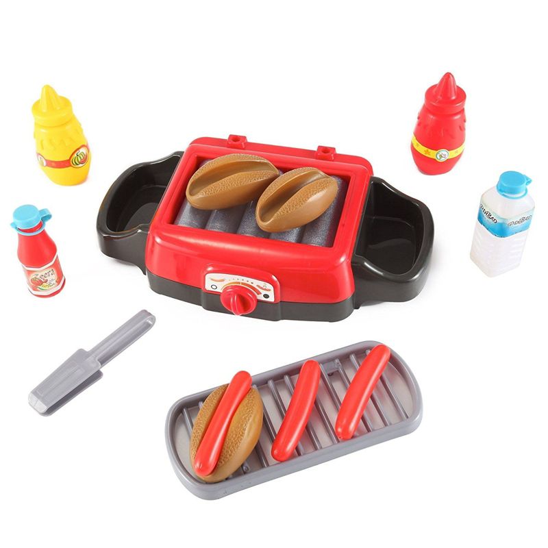 Insten 12 Piece Play Hot Dog Roller, Kids Food Toy Grill Playset, 11 in, 3 of 8