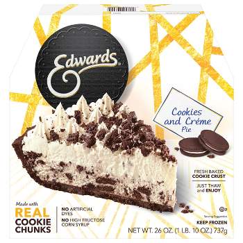 Edwards Frozen Cookies and Creme Pie - 26oz