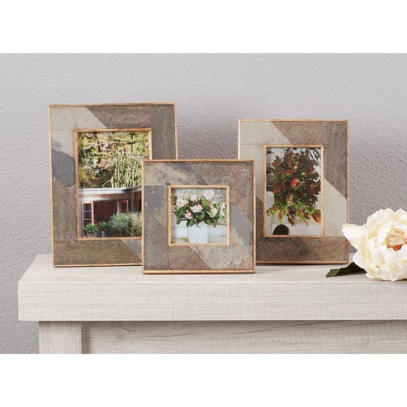 Saro Lifestyle Picture Frame With Distressed Slate Design, 4 of 5