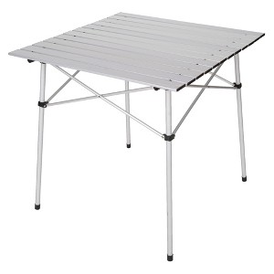 Stansport Aluminum Folding Slat Table 27" x 27" - 1 of 4