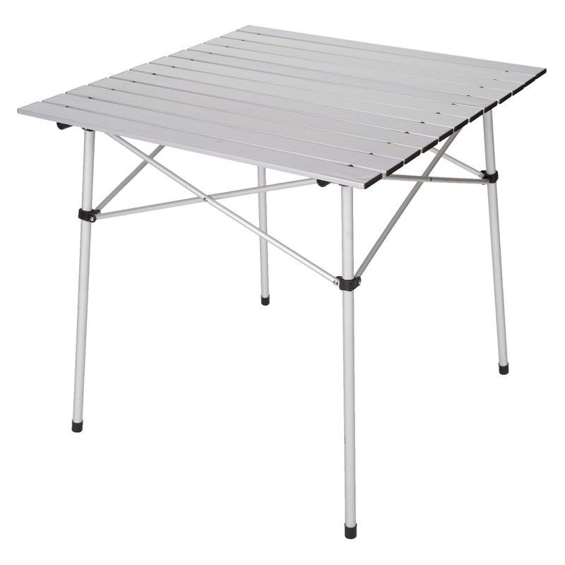 Stansport Aluminum Folding Slat Table 27" x 27", 1 of 10