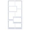 Vynxaria White 8-Shelf Utility Storage Shelves Bookcase - 3 of 4