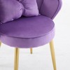 Karl Home Velvet Accent Chair With Pillows - 2 of 4