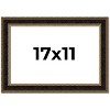 PosterPalooza | Ornate Brown Picture Frame - UV Acrylic, Backing Board, Hanging Hardware Included - 2 of 4