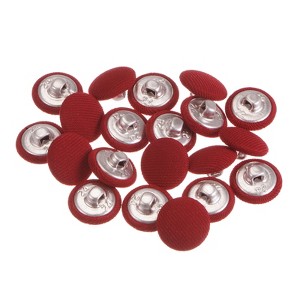 Unique Bargains DIY Craft Metal Shank Cotton Covered Round Sewing Buttons 20 Pcs - 1 of 4