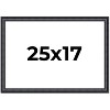 PosterPalooza | Linear Black Picture Frame - UV Acrylic, Backing Board, Hanging Hardware Included - 2 of 4