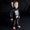Toddler Classic Skelly Fleece Hooded Romper - Posh Peanut - 3 of 3