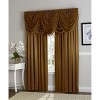 Kate Aurora 9 Piece Rod Pocket Semi Sheer Gold Window Curtains & Tasseled Valance Set - 84 in. Long - 2 of 3