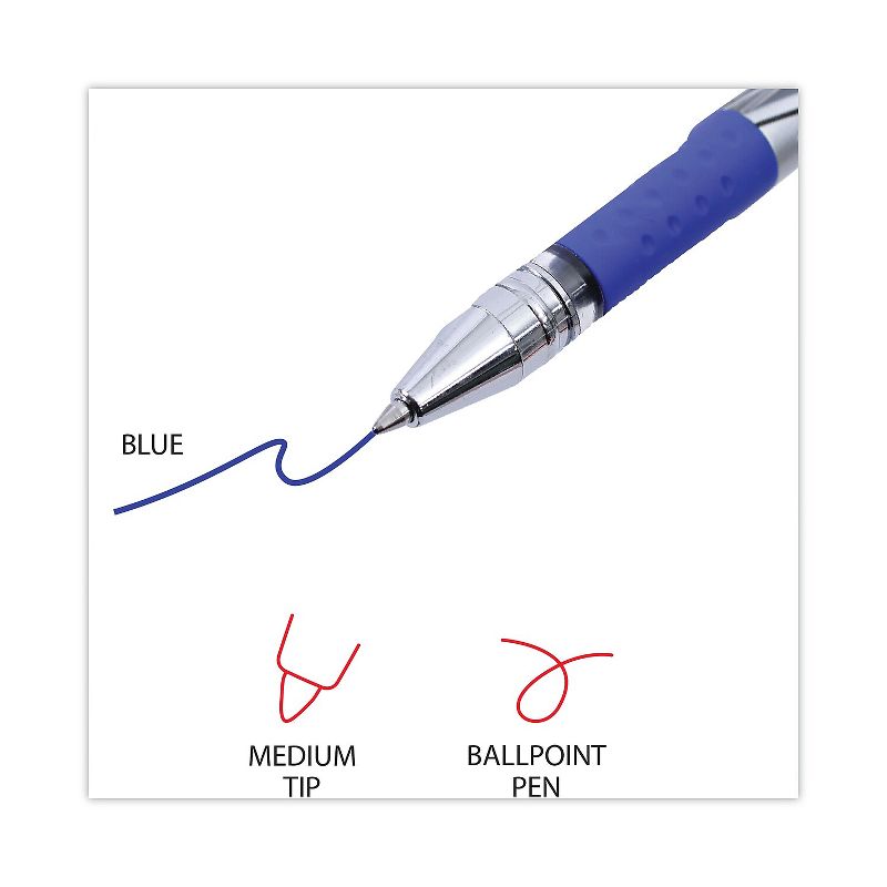 Universal Gel Stick Pen 0.7 mm Medium Blue Ink 1 Dozen 39611, 4 of 9