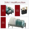 LunaLulinlk Dish Drying Rack X-Large Stainless Steel Dish Rack for Kitchen Counter, 2-Tier Kitchen Storage, Black - 3 of 4