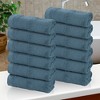 Ribbed Cotton Highly Absorbent Medium Weight Bath Towels, Set of 3 by Blue Nile Mills - 2 of 4