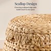 Best Choice Products Scalloped Water Hyacinth Storage Tote Basketwith Lid - Natural - 4 of 4
