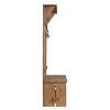 70" Bethel Acacia Wood Hall Tree Natural - Alaterre Furniture: Mudroom Organizer with 7 Hooks - image 4 of 4