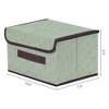REGALWOVEN Collapsible Clothes Books Organizing Fabric Storage Bin with Lid and Handle 1Pc - 4 of 4