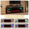 Hyleory Christmas 70'' fireplace Colorful Fireplace TV Stand with Storage, 7 Colors, Remote Control Control For Living Room - 4 of 4