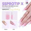 SAVILAND French Press On Nails Long Square 160 Pcs, Thicker Sturdy Matte False Nails with Full Cover Tips - Salon Quality DIY Kit. - 3 of 4