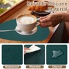 Unique Bargains Silicone Teardrop Shape Heat-Resistant Placemat and Coaster Set - 4 of 4