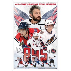 Trends International NHL Washington Capitals - Alex Ovechkin All-Time Leading Goal Scorer Framed Wall Poster Prints - 1 of 4