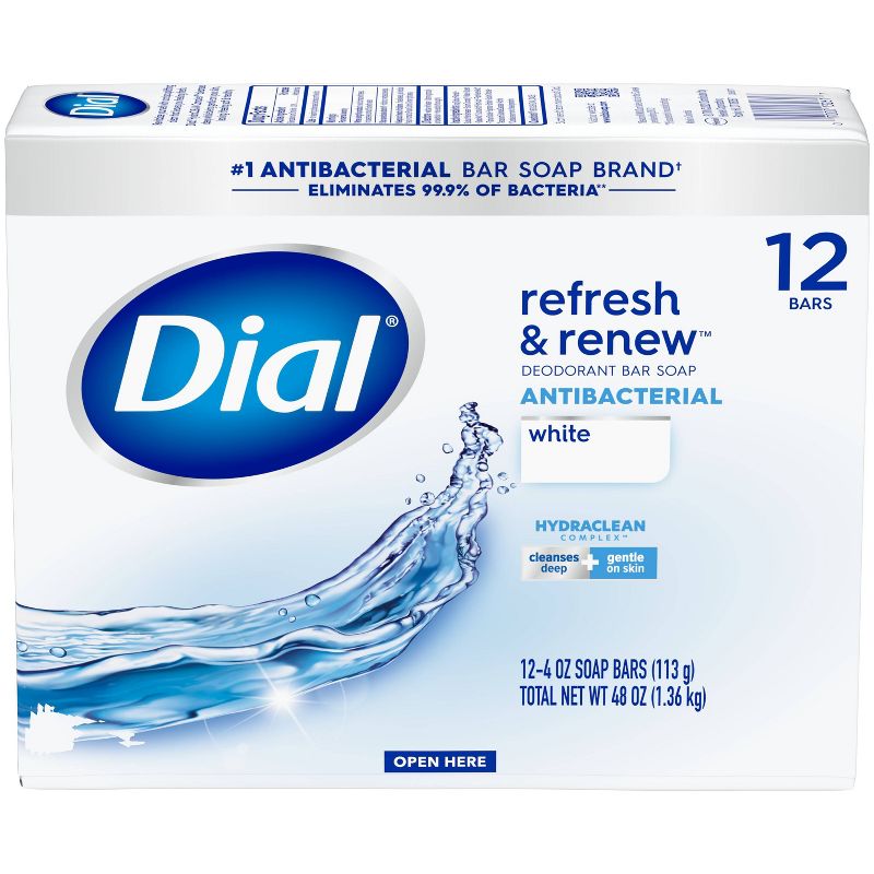 Dial Clean and Refresh White Bar Soap - 12pk - 4oz each, 3 of 10