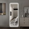 GDFStudio Zev Modern 65"H Rectangular LED Full Length Frameless Mirror with 3 Color Modes - 2 of 4