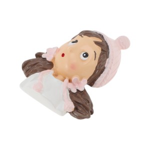 Unique Bargains Decorative Magnets Magnetic Fridge Sticker Irregular Shape Synthetic Resin Pink Beige Blue 1Pc - 1 of 3