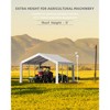 Carport Replacement Canopy Cover – Heavy-Duty Waterproof, UV & Wind-Resistant PE Fabric - 4 of 4
