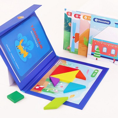 Probe Hues Magnetic Tangram Puzzle, Advanced Early Learning Toy