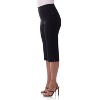 Rekucci Women's Ease into Comfort Capri Pants with Slimming Seams - Black, 8 - 2 of 4