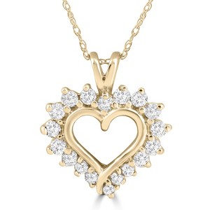 Pompeii3 1/2Ct Diamond Petite Diamond Pendant Necklace in 14k White, Yellow, or Rose Gold - 1 of 3
