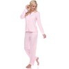 Women's Long Sleeve Pajama Set - White Mark - 2 of 3