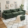 EHMKNP 112" L-Shaped Modular Sectional Sofa – Comfy Cloud Couch with Movable Ottoman, Deep Seat Cushions for Living Room - 2 of 4
