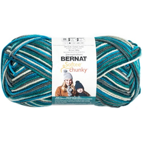 Bernat Softee Chunky 3-Pack Yarn - (6) Gauge 100% Acrylic - 2.8 oz -Royal  Blue - Machine Wash & Dry