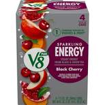 V8 Sparkling +Energy Black Cherry Juice Drink - 4pk/11.5 fl oz Cans