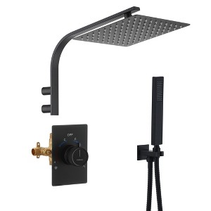 CASAINC 2-Function Single Handle 1-Spray 10 in. Shower Faucet 1.8 GPM - 1 of 4