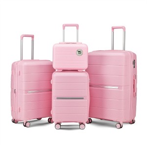 BEAFUP Luggage Sets 4 Piece(14/20/24/28) PP Lightweight & Durable Expandable suitcase - 1 of 4