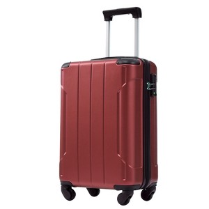 KTMBDW 20/24/28-Inch Checked Hardside Luggage with 360° Spinner Wheels - Scratch Resistant Hardshell - TSA Lock for Lightweight Travel - 1 of 4