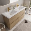 Whisen Freestanding Bathroom Vanity with Stone Resin Sink, U-Shaped Interior, 2 Soft-Close Drawers, Pre-Assembled Cabinet - 2 of 4