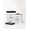 Amici Home Antique Shoppe Vintage Storage Metal Canisters, Food Safe, Push Top Lid - image 4 of 4