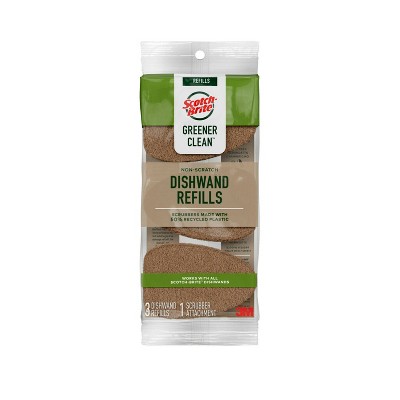 Scotch-Brite Greener Clean Dishwand Refills - 3ct