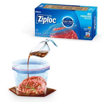 Ziploc 1/2 Gallon Freezer Bags, 144 Count (Pack Of 36), Original