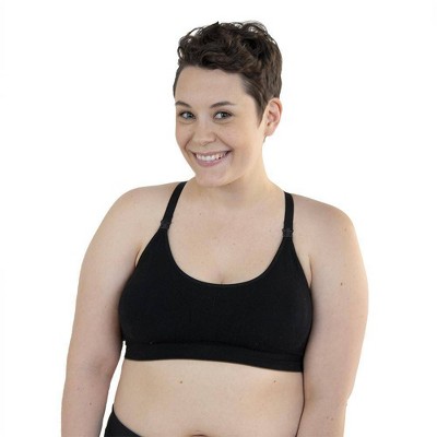 Bamboobies Yoga Nursing Bra - Black M : Target