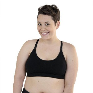 Bamboobies Yoga Nursing Bra- Black - 1 of 4