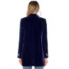 Women’s Classic Velvet Tailored Blazer – Soft Lapel Collar Casual Long Sleeve Jacket - 3 of 4