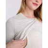 Women's Crewneck Long Sleeve Draped Nursing Tee | Motherhood Maternity - 4 of 4